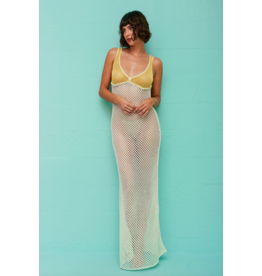Pitusa Crochet Colorblock Siren Dress