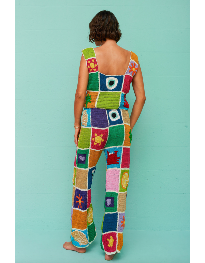 Pitusa Crochet Patchwork Top