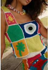 Pitusa Crochet Patchwork Top