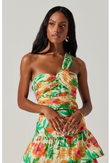 ASTR Daya One-Shoulder Crop Top