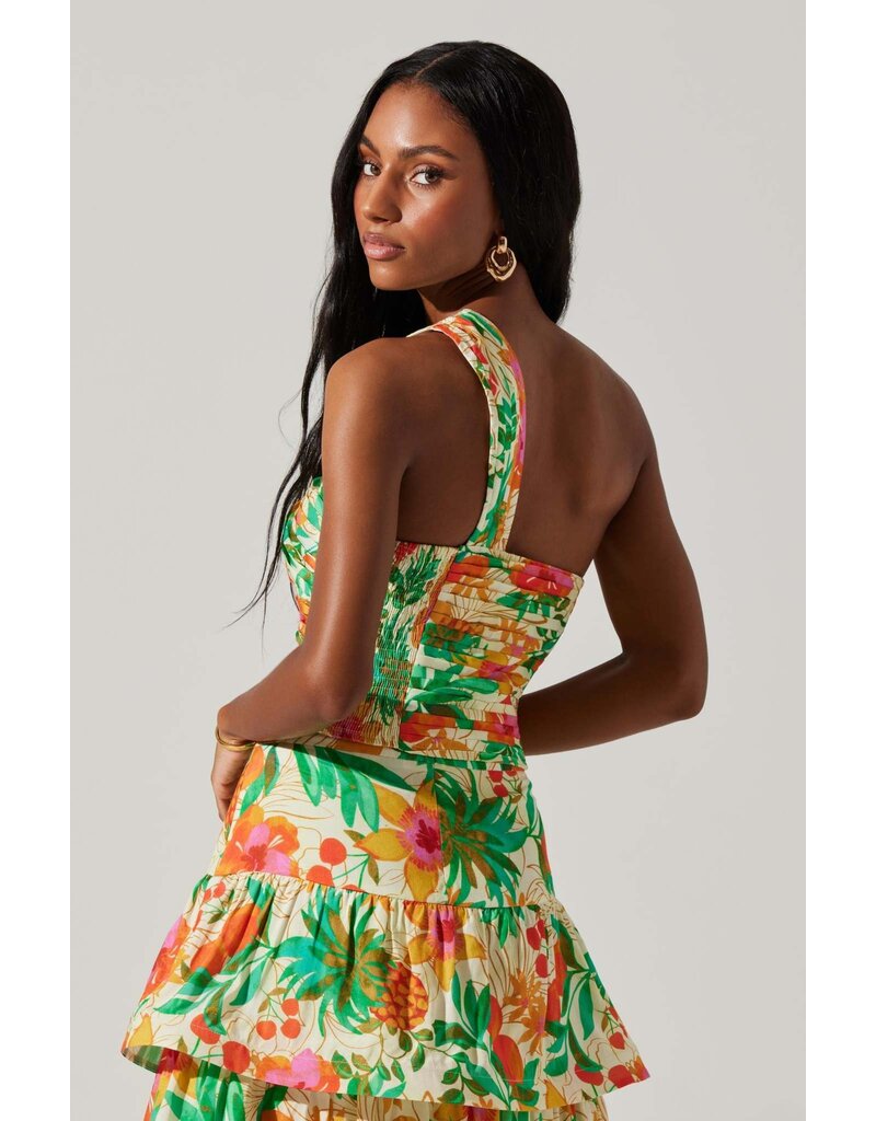ASTR Daya One-Shoulder Crop Top