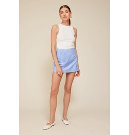 Line and Dot Mer Curve Mini Skirt