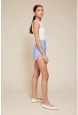 Line and Dot Mer Curve Mini Skirt