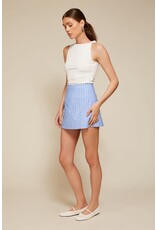 Line and Dot Mer Curve Mini Skirt