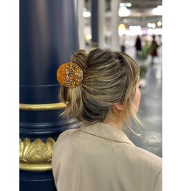Hand-Painted Bagel Hair Claw