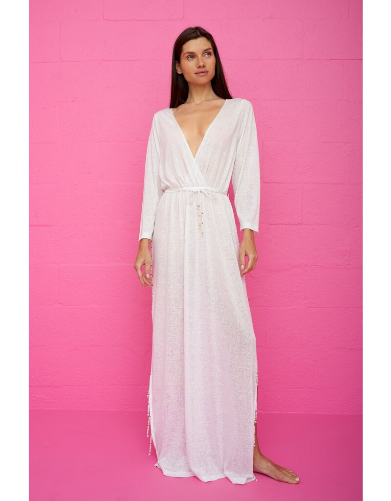 Pitusa Beaded Pearl Santorini Dress