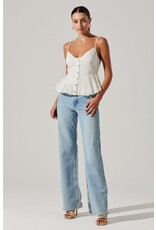 ASTR Emmy Embellished Peplum Top