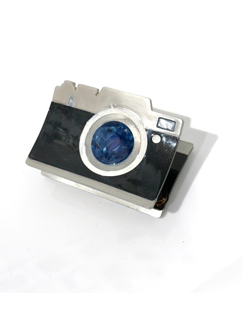 Hand-Painted Camera Hair Claw
