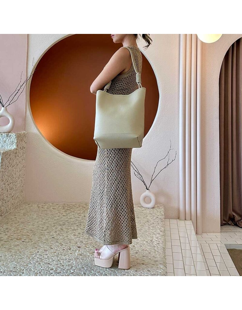Melie Bianco Adeline Canvas Large Tote Bag