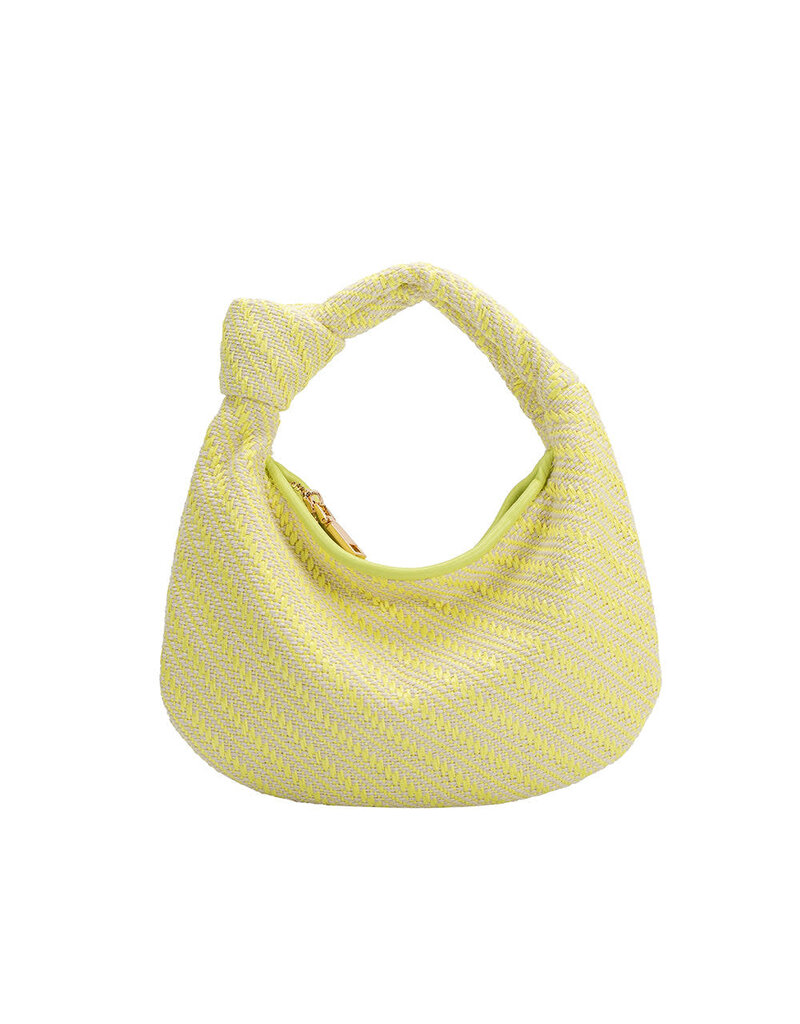 Melie Bianco Cher Small Raffia Straw Bag