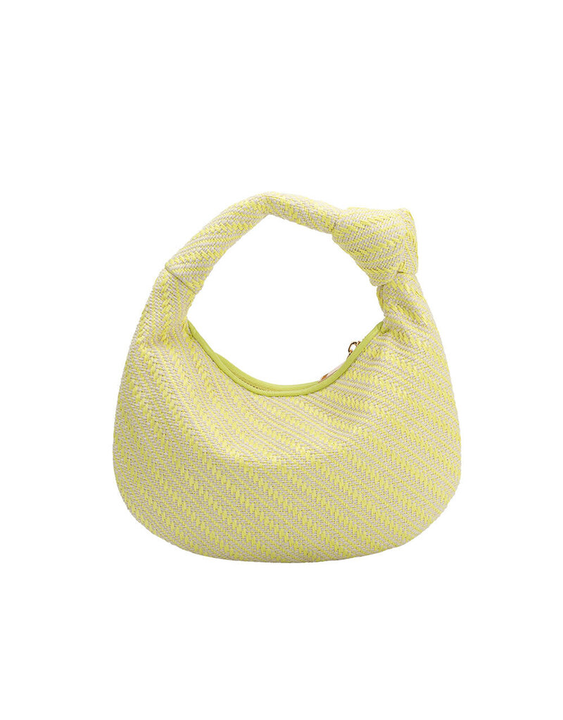 Melie Bianco Cher Small Raffia Straw Bag