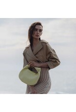Melie Bianco Cher Small Raffia Straw Bag