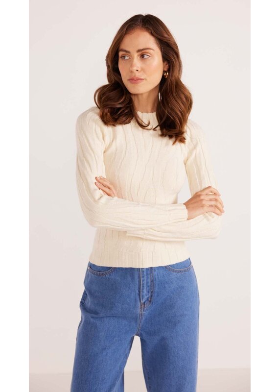 Mink Pink Hazel Textured Knit Top