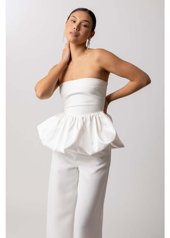 Line and Dot Goldie Strapless Top
