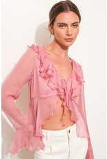 Pretty Garbage Dusty Ruffle Blouse