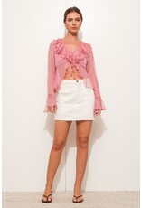Pretty Garbage Dusty Ruffle Blouse