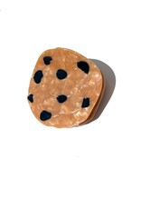 Hand-Painted Chocolate Chip Cookie Hair Claw