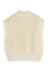 Scotch & Soda Cable Stitch Funnel Neck Sweater
