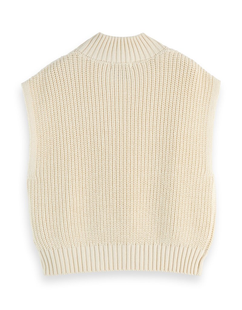 Scotch & Soda Cable Stitch Funnel Neck Sweater