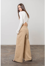 Moon River Fringe Wrap-Back Sweater
