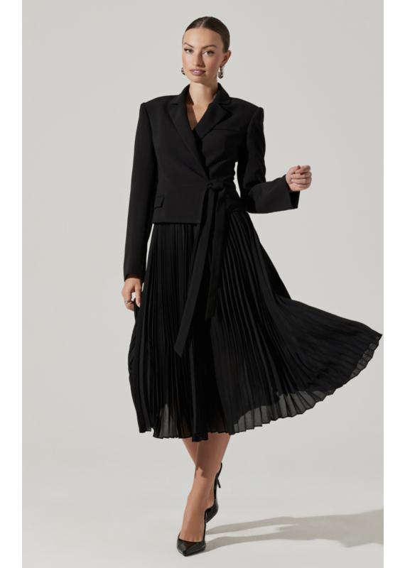 ASTR Sekani Mixed Media Jacket Dress