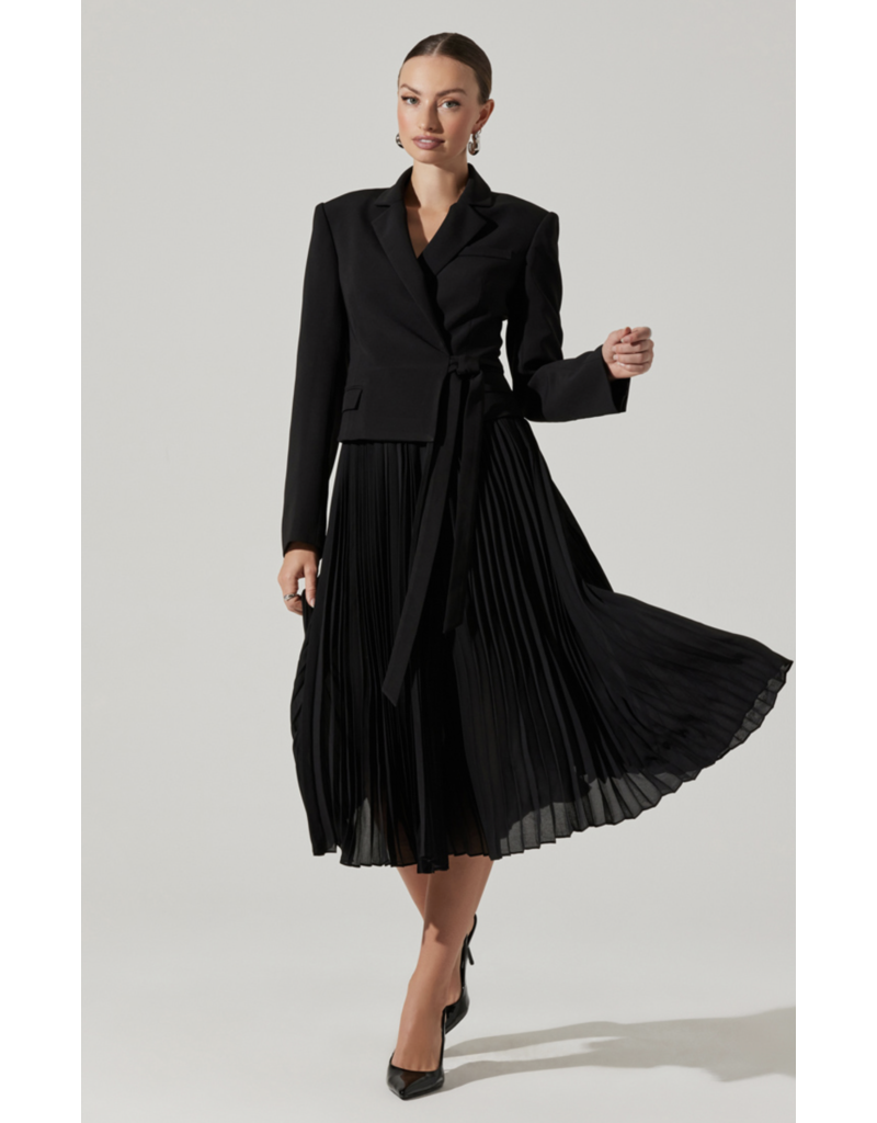 ASTR Sekani Mixed Media Jacket Dress