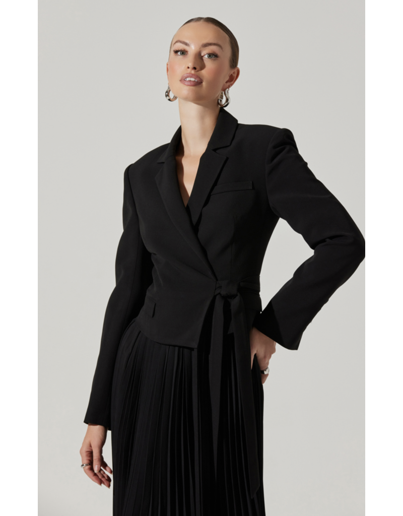 ASTR Sekani Mixed Media Jacket Dress