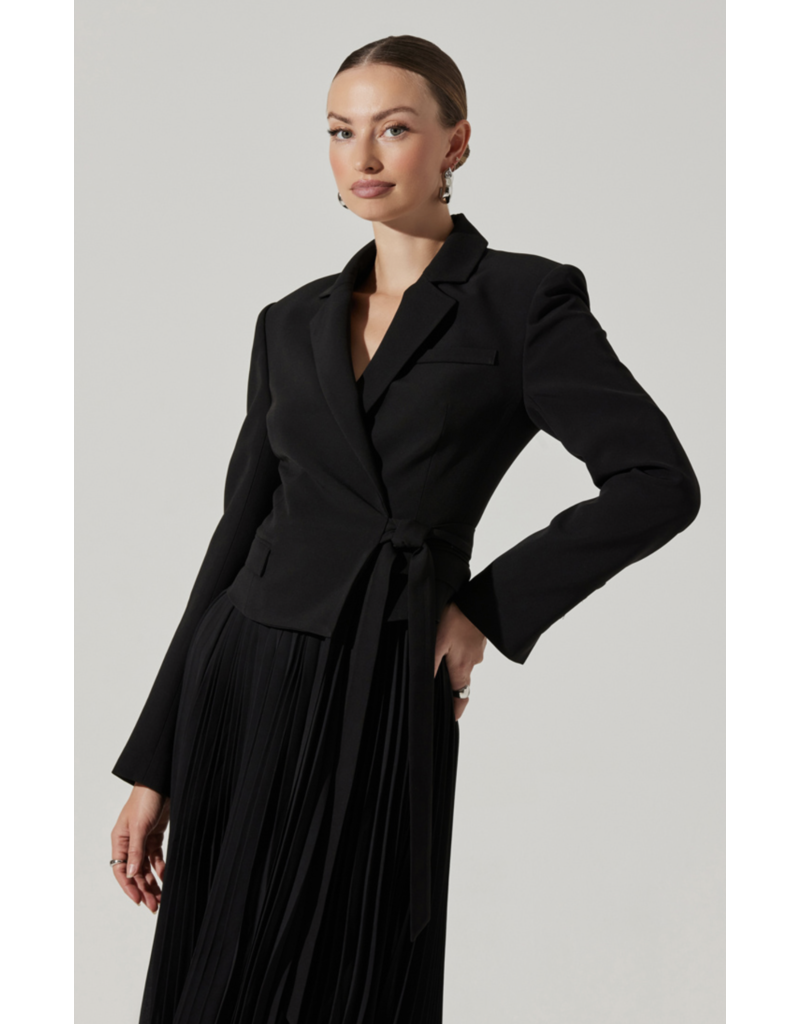 ASTR Sekani Mixed Media Jacket Dress