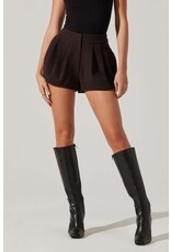 ASTR Sorine Wool Blend Pleated Shorts
