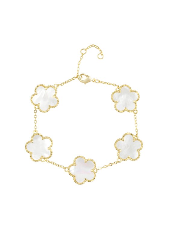 Sahira Jewelry Design Adeline Clover Bracelet