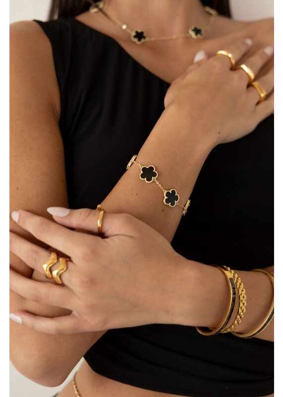 Sahira Jewelry Design Adeline Clover Bracelet