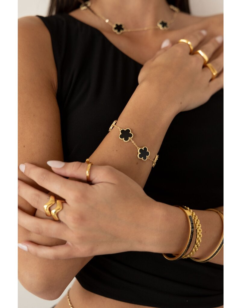 Sahira Jewelry Design Adeline Clover Bracelet
