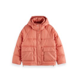 Scotch & Soda Short Ripstop Puffer Jacket