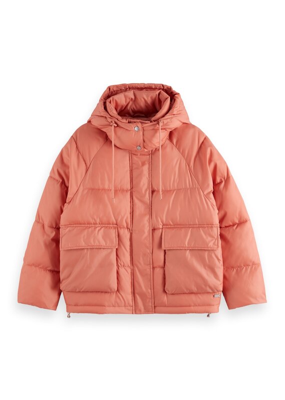 Scotch & Soda Short Ripstop Puffer Jacket
