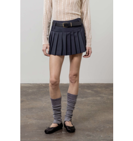 Moon River Belted Mini Skort