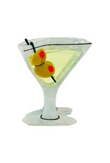 Large Martini Hair Claw