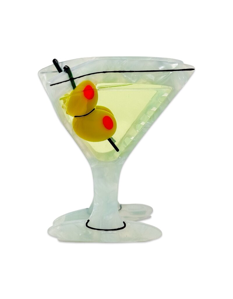Large Martini Hair Claw