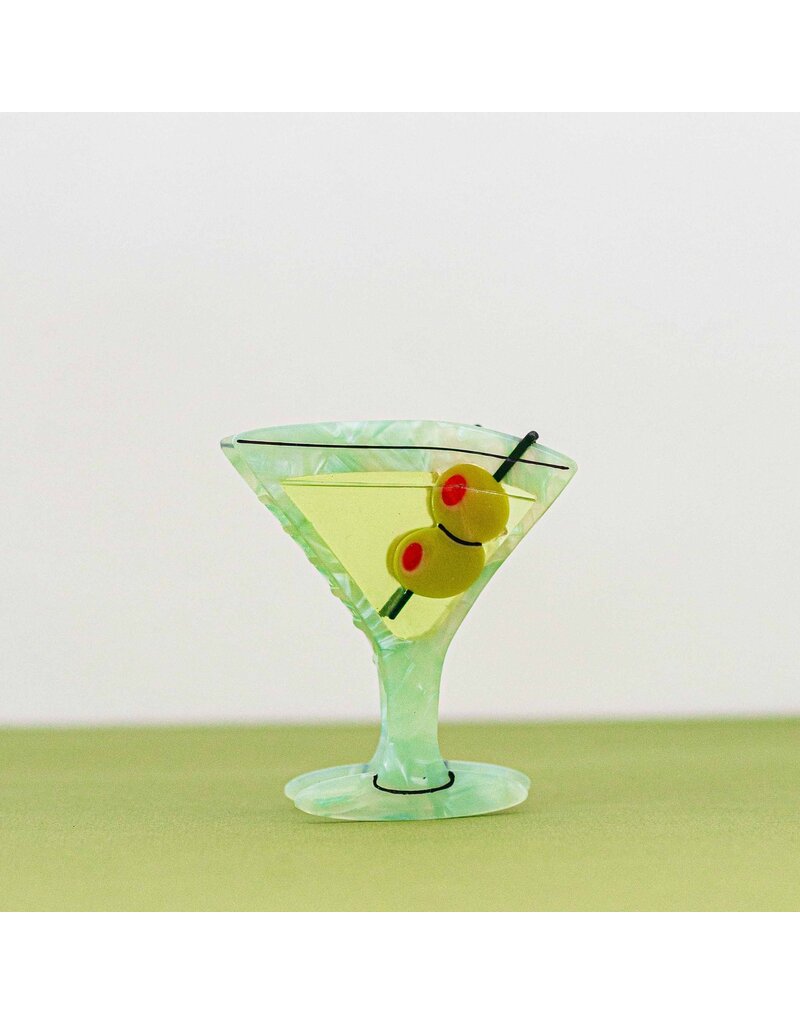 Large Martini Hair Claw