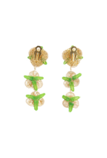 Mercedes Salazar Golden Roses Earrings