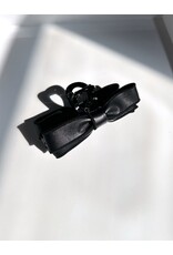 Vegan Leather Bow Hair Claw