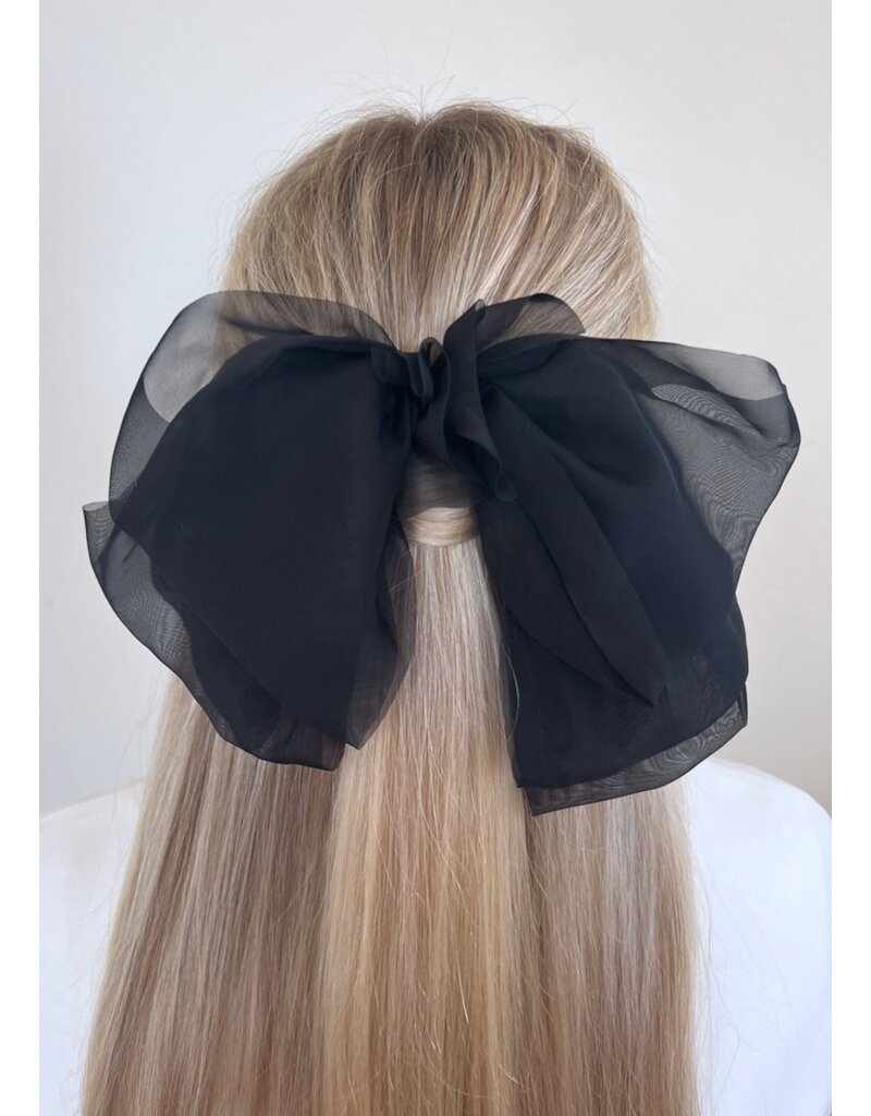 Giant Organza Bow Hair Clip