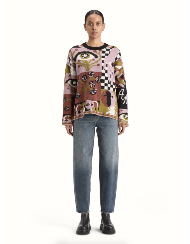 Scotch & Soda Graphic Jacquard Oversized Pullover
