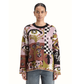 Scotch & Soda Graphic Jacquard Oversized Pullover