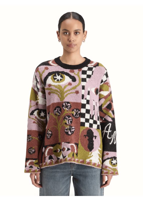 Scotch & Soda Graphic Jacquard Oversized Pullover