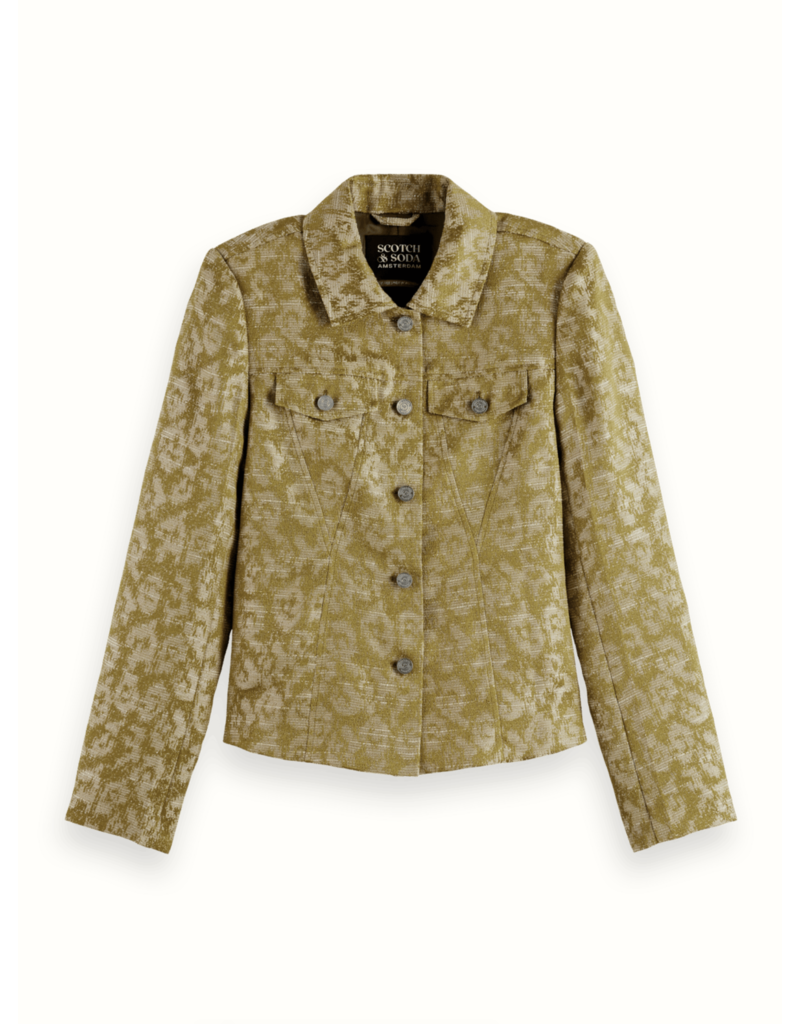 Scotch & Soda Fitted Trucker Jacquard Blazer