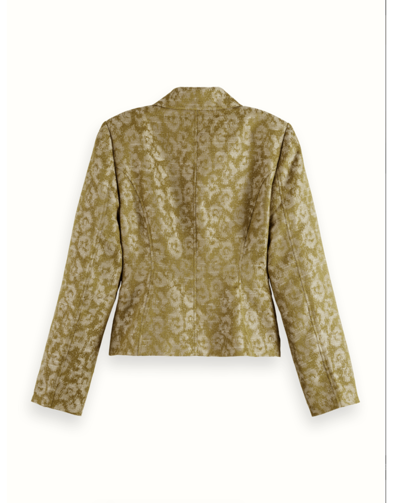 Scotch & Soda Fitted Trucker Jacquard Blazer