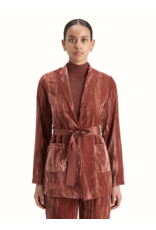 Scotch & Soda Lace Trimmed Velvet Pyjama Blazer