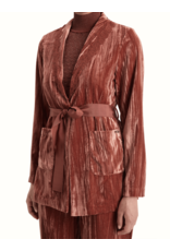 Scotch & Soda Lace Trimmed Velvet Pyjama Blazer