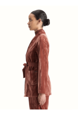 Scotch & Soda Lace Trimmed Velvet Pyjama Blazer