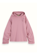 Scotch & Soda Gathered Sleeve Oversized Fit Hoodie